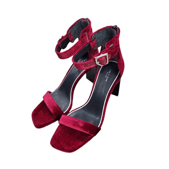 Rag & Bone Ellis Sandal In Biking Red Size 9.5 - Picture 3 of 5
